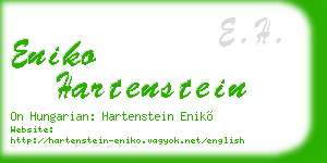 eniko hartenstein business card